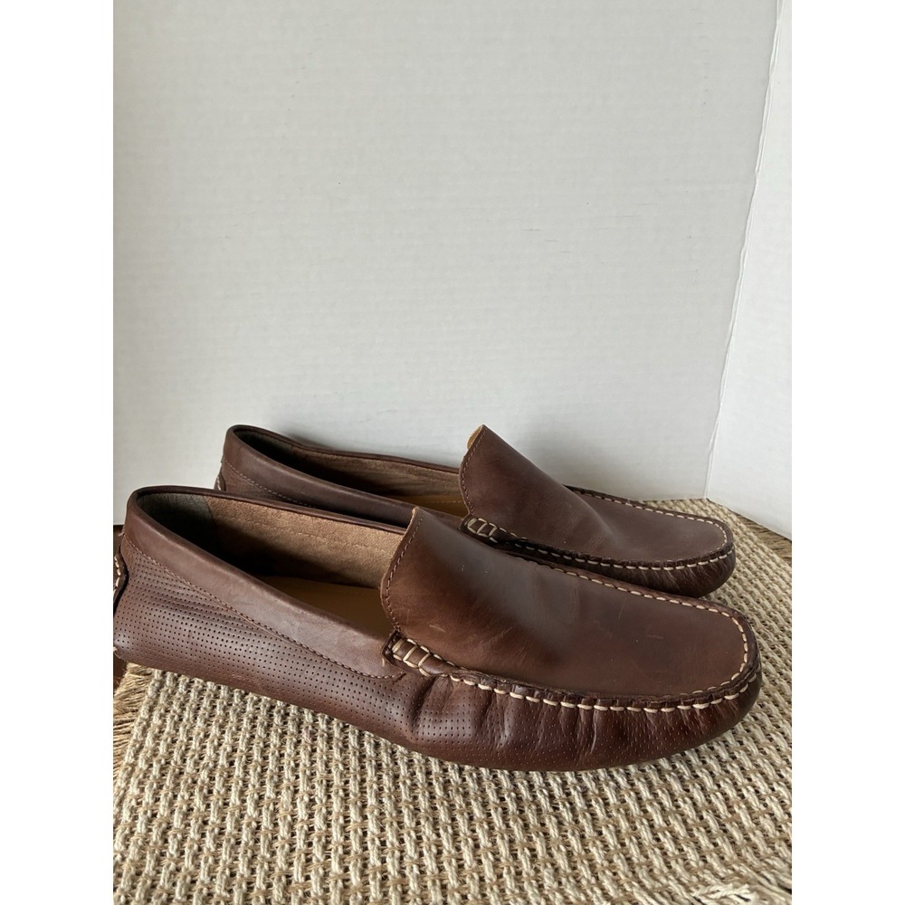 Franco Fortini Men's Nova Slip on Loafer Shoes Brown Leather US 11